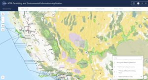 Image of the NTIA Permitting and Environmental Map